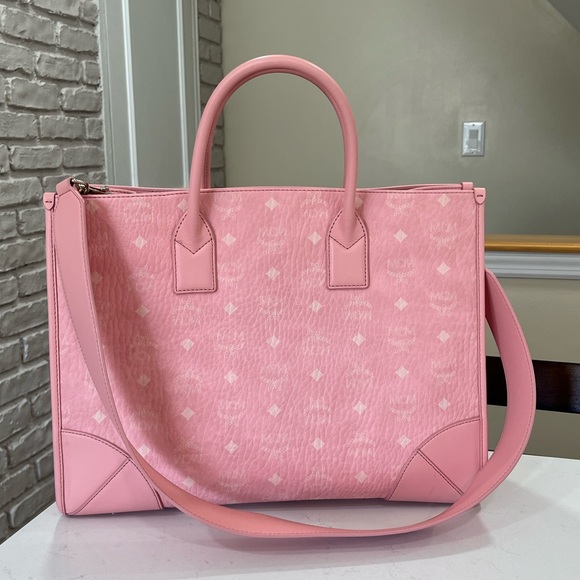 MCM Munchen Pink Tote and Clutch Duo - Picture 2 of 9